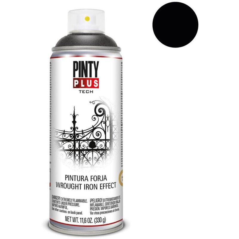 foto del prodotto vernice spray effetto forgiatura pintyplus tech - nera 520cc fj104