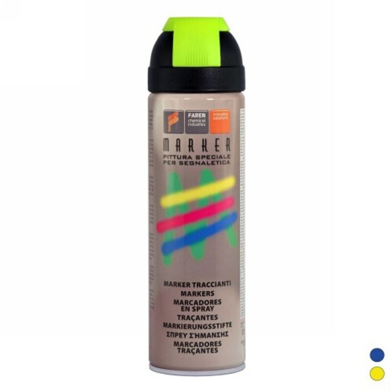 foto del prodotto vernice spray marker tracciante misura giallo fluo 400 ml
