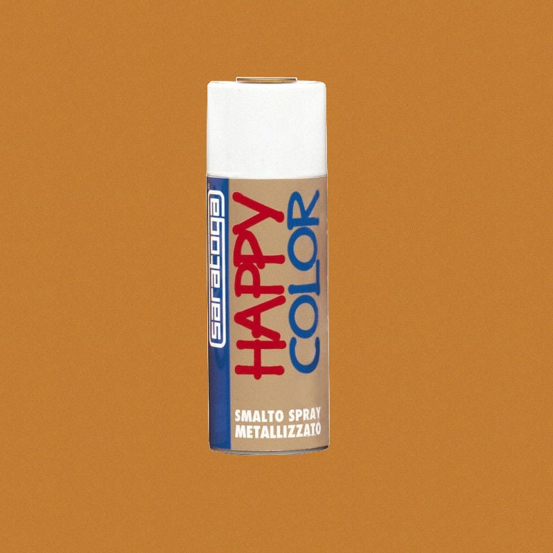 foto del prodotto vernice spray metallizzato happy color saratoga oro ducato