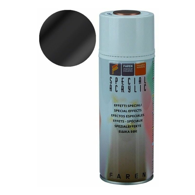 foto del prodotto vernice spray nera metallizzata pintyplus evolution 520cc mt153