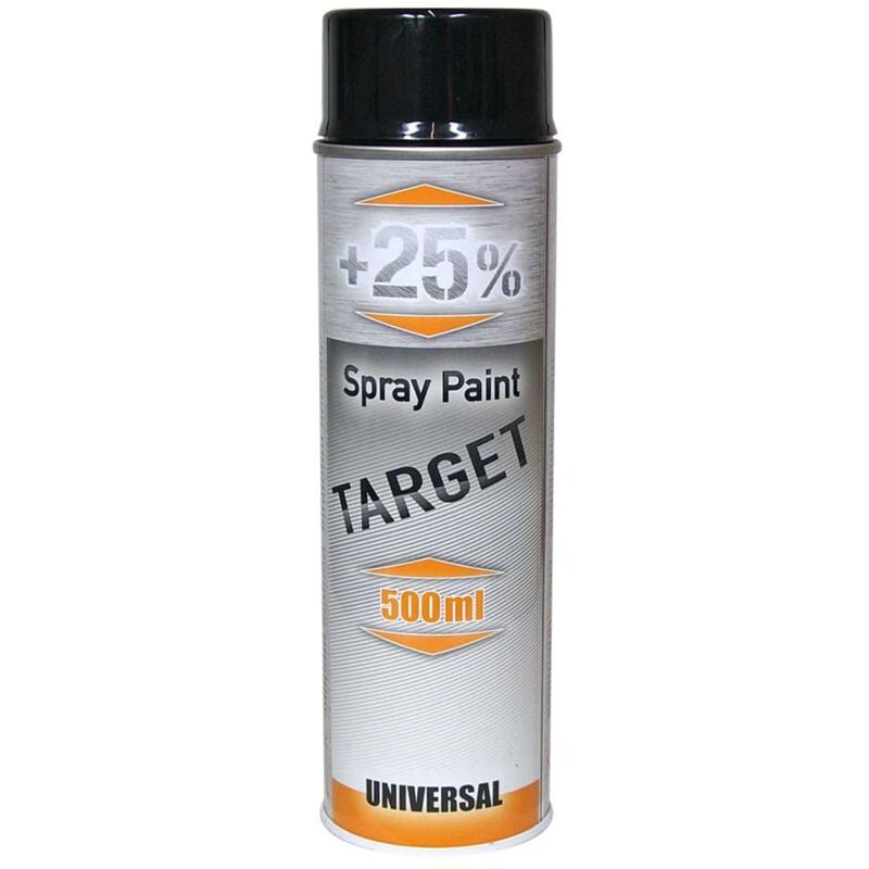 foto del prodotto vernice spray nero profondo lucido 500 ml target