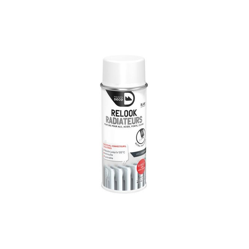 foto del prodotto vernice spray per rifacimento radiatori maison deco bianco satinato 0,400 l maison deco