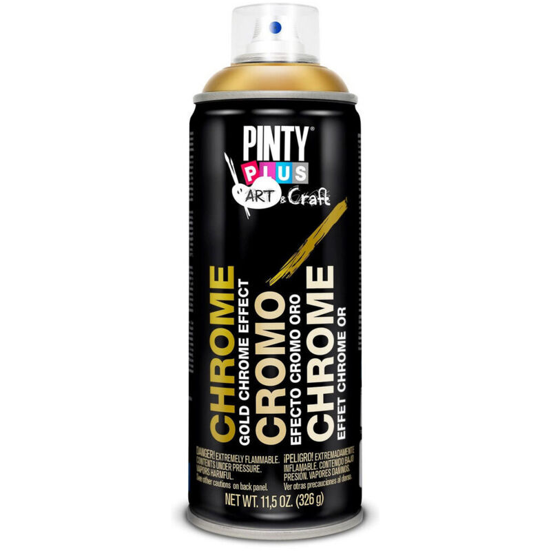 foto del prodotto vernice spray pintyplus art craft c151 cromo 400 ml dorato