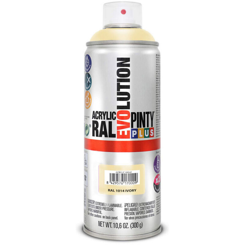 foto del prodotto vernice spray pintyplus evolution ral 1014 400 ml avorio
