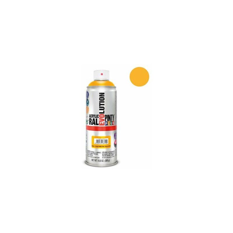 foto del prodotto vernice spray pintyplus evolution ral 1028 giallo melone vibrante 520cc