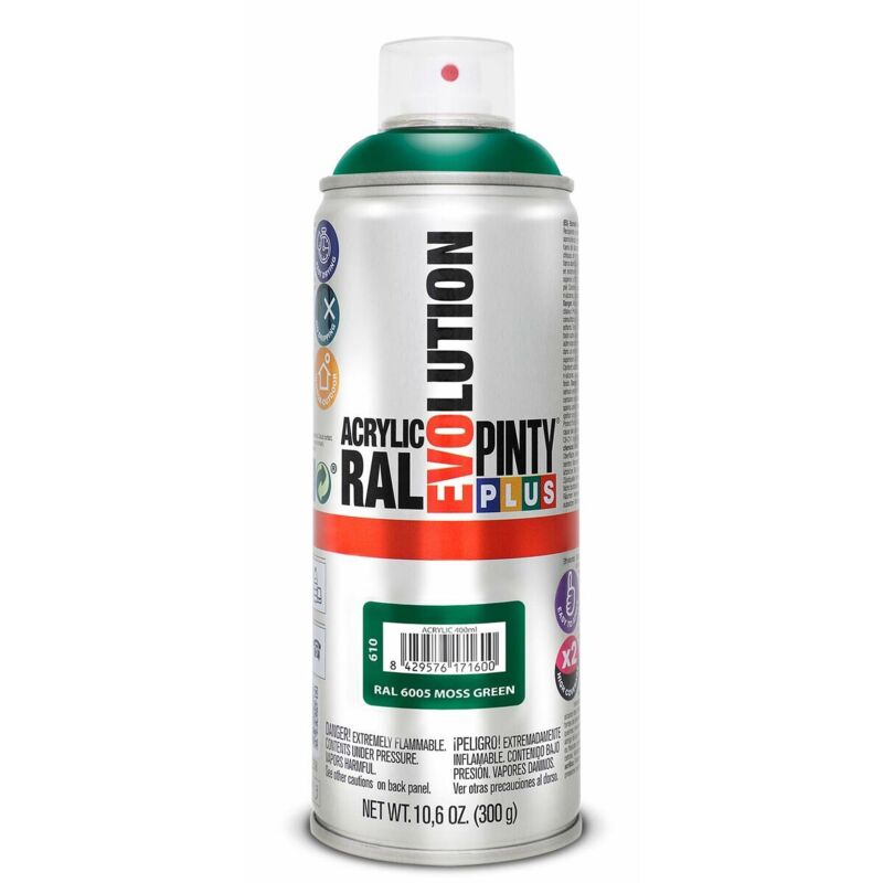 foto del prodotto vernice spray pintyplus evolution ral 6005 400 ml moss green