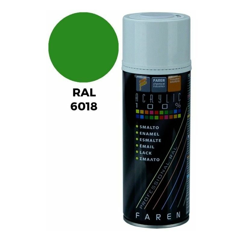 foto del prodotto vernice spray pintyplus evolution ral 6018 verde giallastro 520cc