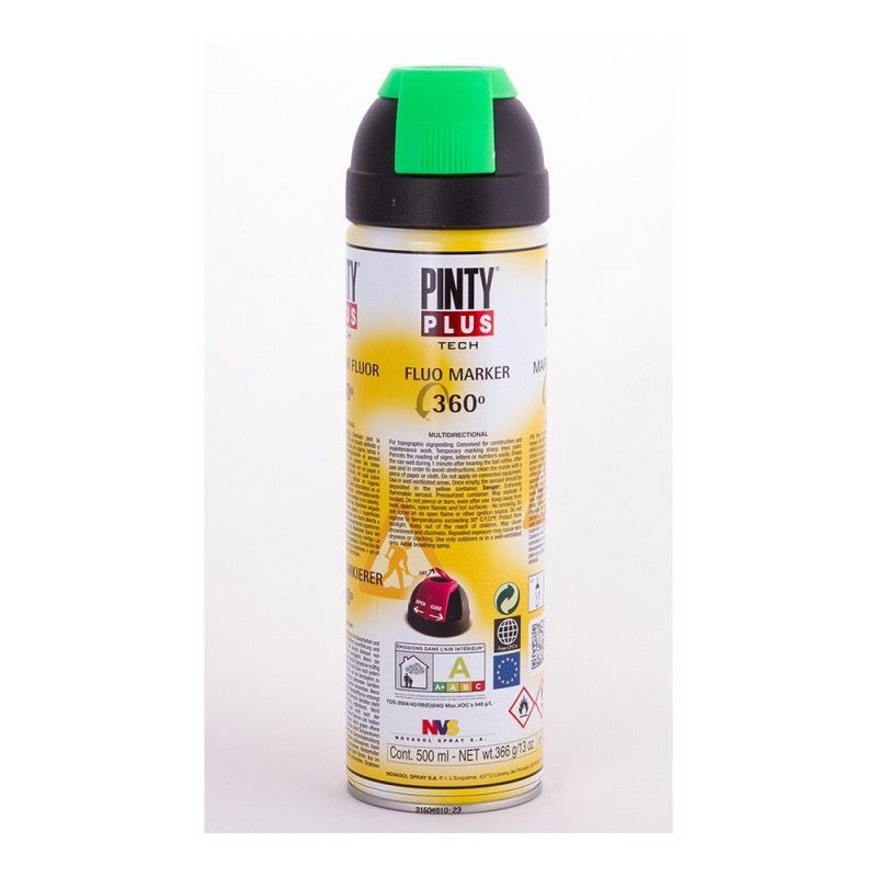foto del prodotto vernice spray pintyplus tech 650cc marcatore 360 verde t136