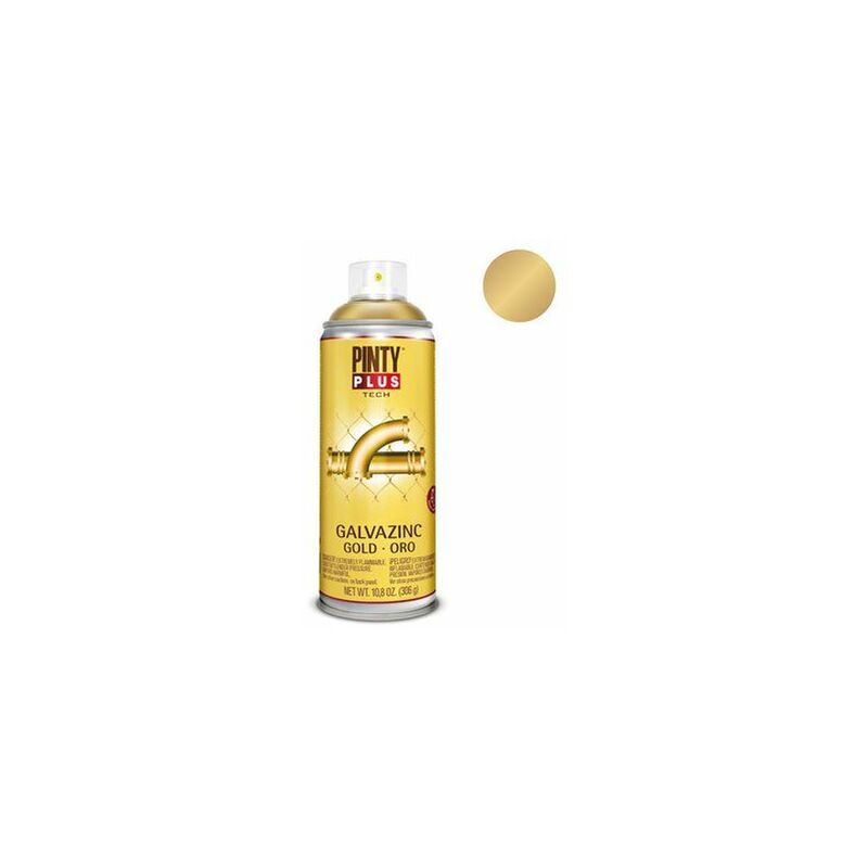 foto del prodotto vernice spray pintyplus tech galvazinc g151 400 ml oro