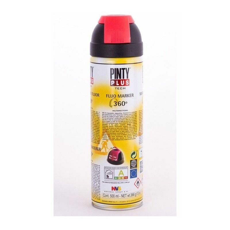 foto del prodotto vernice spray pintyplus tech marker 360 rosso 650cc t107