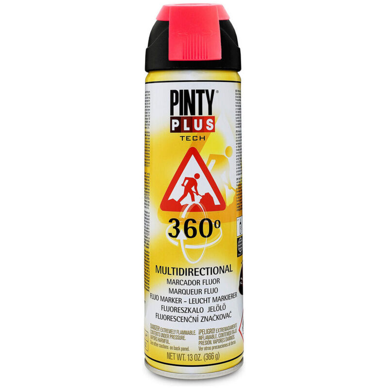 foto del prodotto vernice spray pintyplus tech t107 360 rosso 500 ml