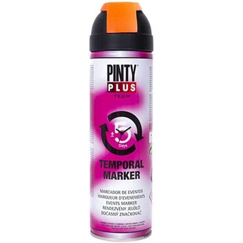 foto del prodotto vernice spray pintyplus tech t143 temporaneo arancio 500 ml
