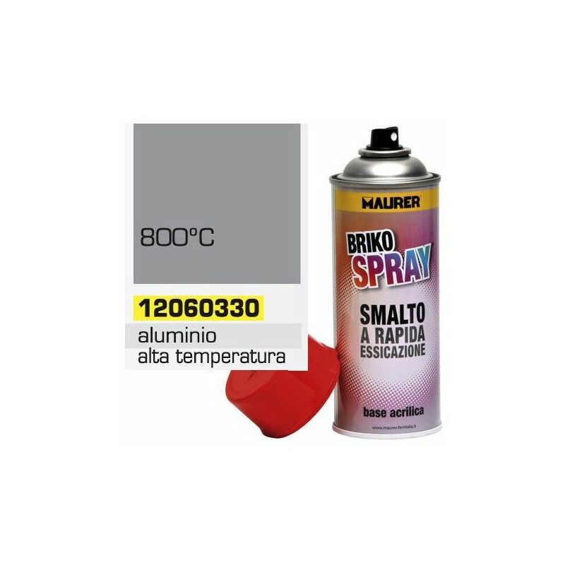 foto del prodotto vernice spray resistente alte temperature alluminio 400 ml.