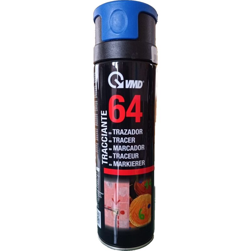 foto del prodotto vernice tracciante blu spray vmd 64 muratura, pavimenti, asfalto, cemento e legno