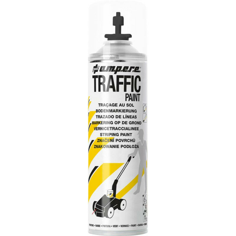 foto del prodotto vernice traffico da 500 ml di traffico nero aerosol nero