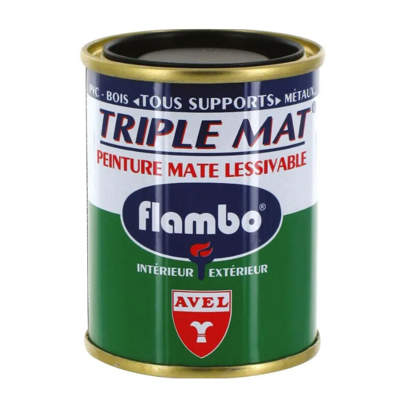 foto del prodotto vernice tripla opaca flambo glycero 100ml nero.