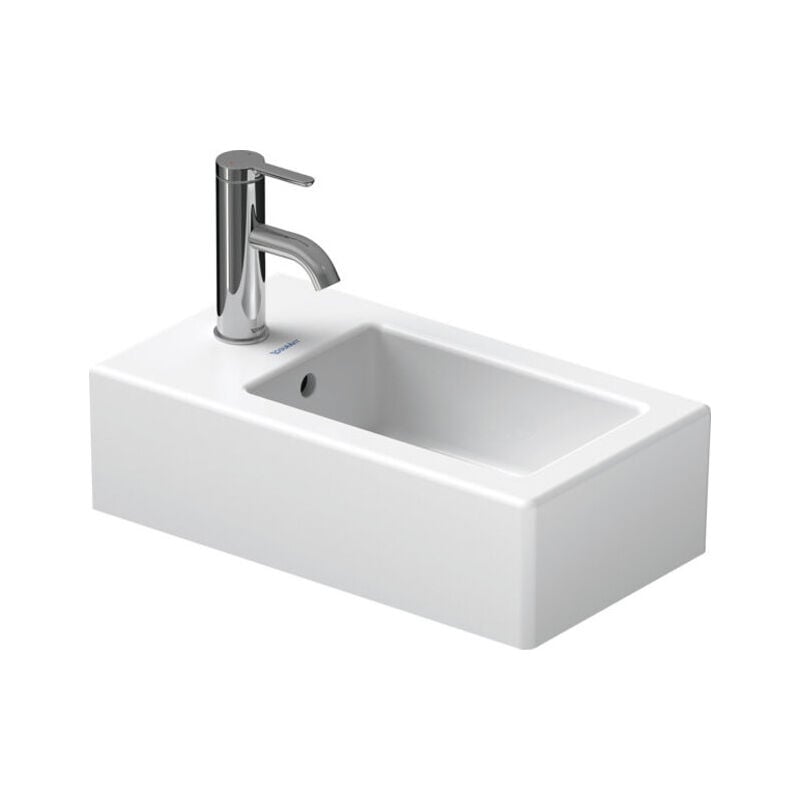 foto del prodotto vero lave mains 25 cm, avec trop plein, avec banc trou duravit