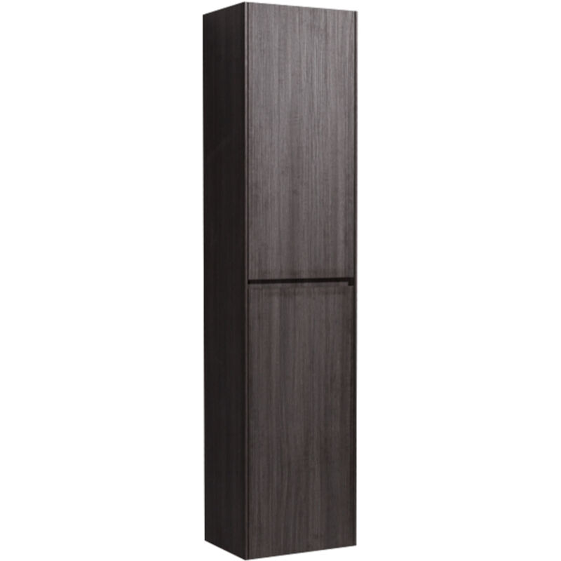 foto del prodotto verona armadio alto in legno scuro a due ante, 40x30x170cm veronav40td naturel