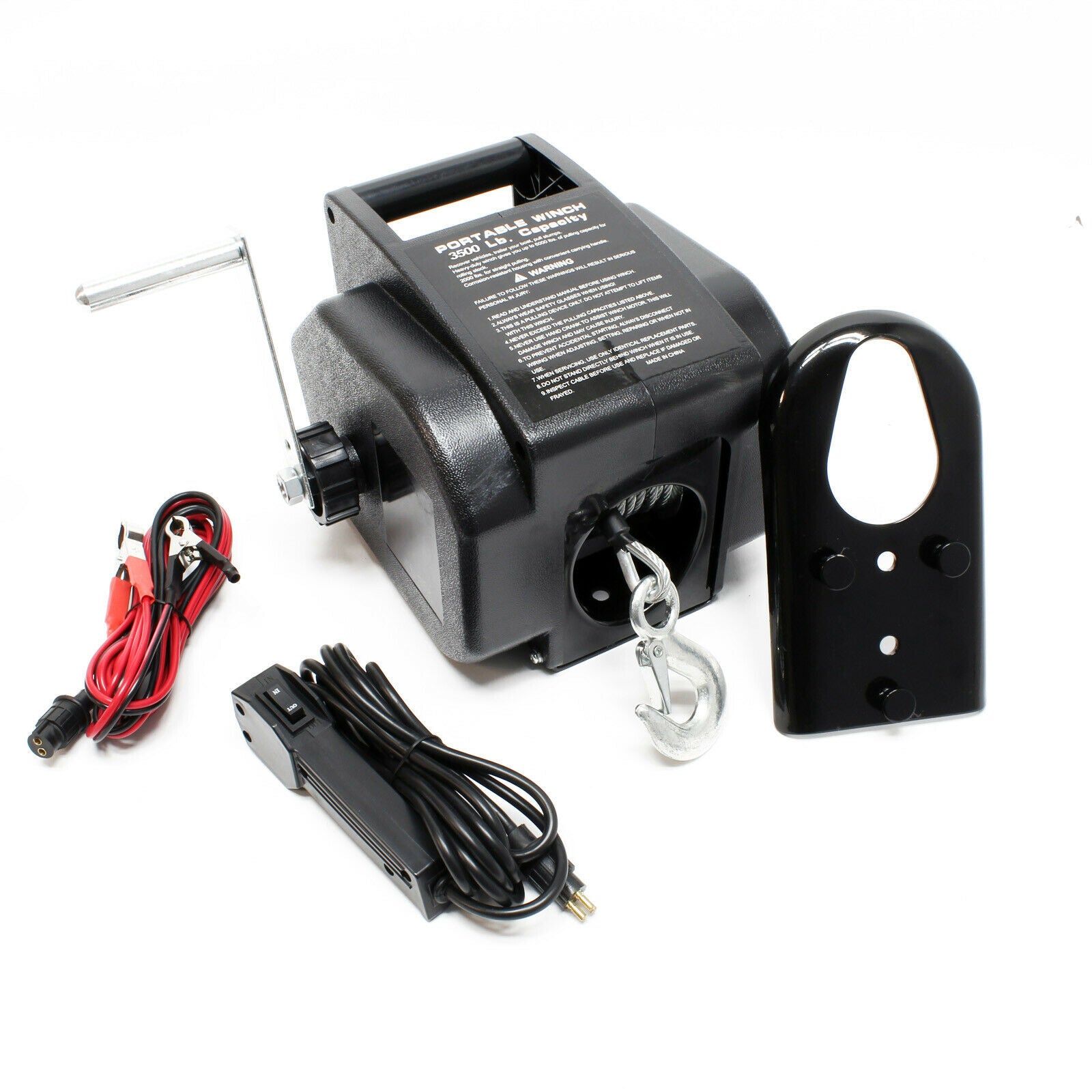 foto del prodotto verricello elettrico 12 volt trazione fino a 4990 kg verricello a fune 16 0000524