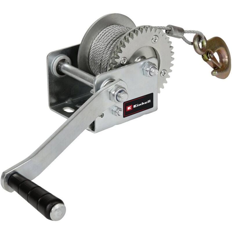 foto del prodotto verricello manuale 2260160 trazione avvolgimento 500 kg dispositivo antiritorno einhell