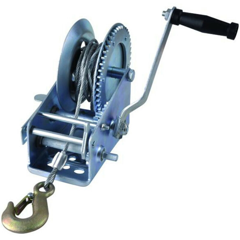foto del prodotto verricello paranco per trazione con fune corda metallica 1350kg vigor tiratutto