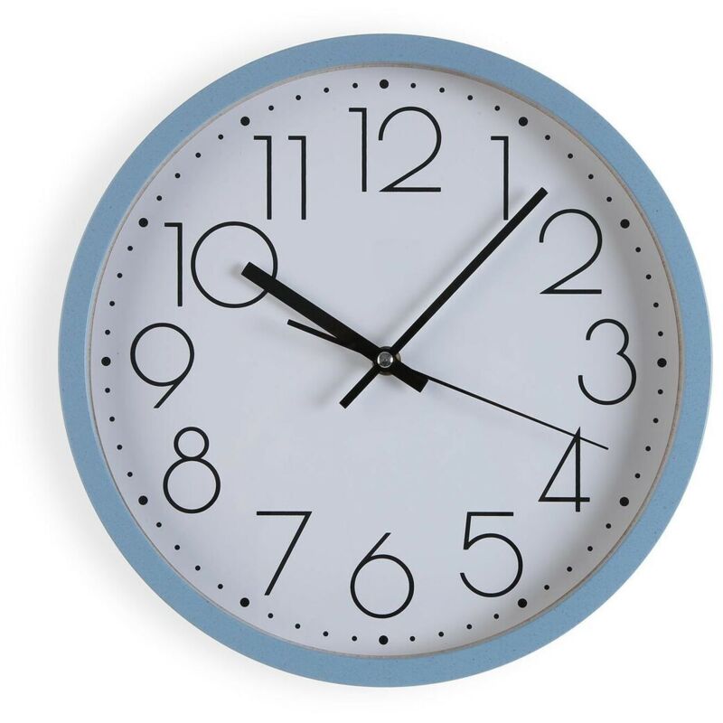 foto del prodotto versa orologio da parete azzurro legno 4,2 x 30 x 30 cm