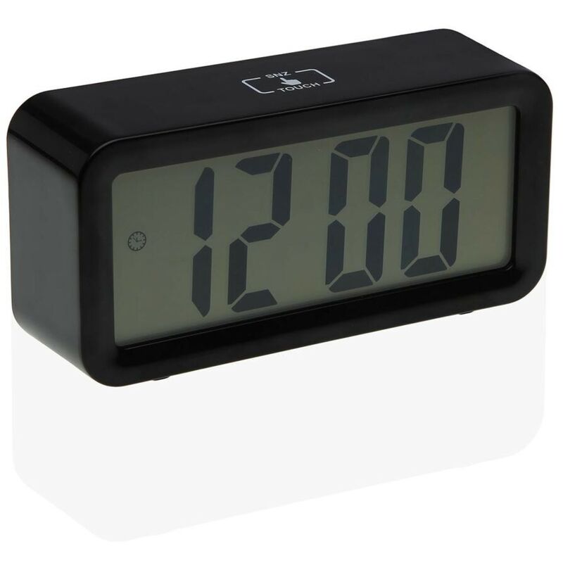 foto del prodotto versa orologio sveglia nero metallo 3,9 x 6,5 x 13,4 cm