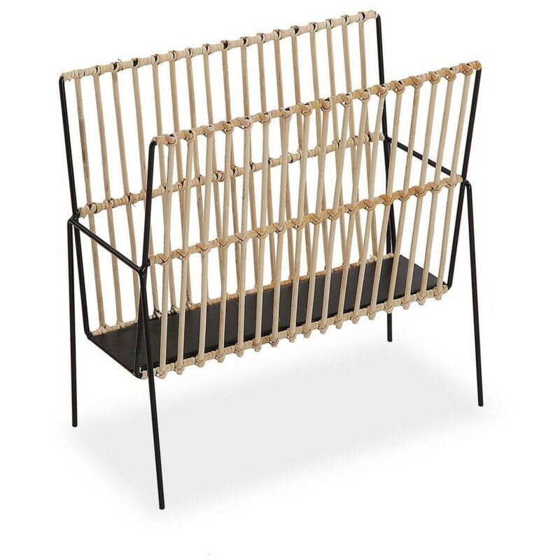 foto del prodotto versa portariviste metallo resina legno mdf 19 x 35,5 x 36 cm