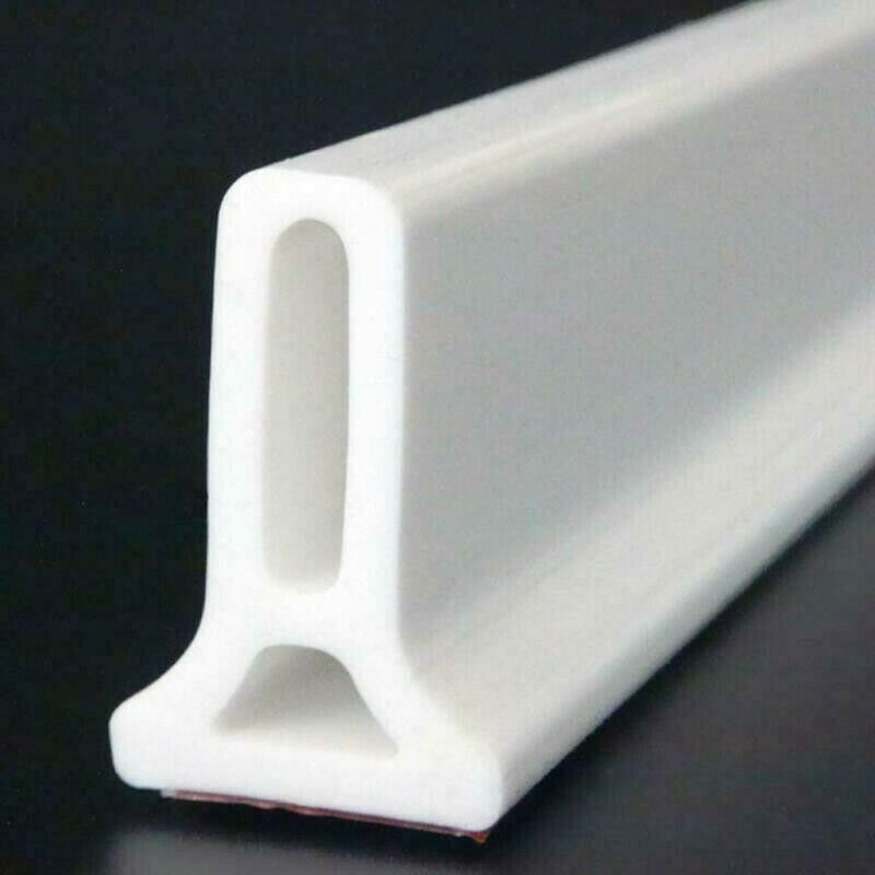 foto del prodotto versaillesfr barriera doccia pieghevole e sistema di ritenzione per la diga dell acqua e mantiene l acqua all interno della soglia, 1 metro, bianco
