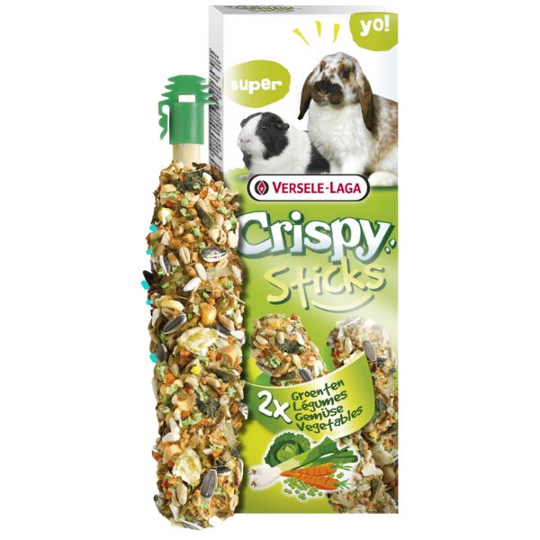 foto del prodotto versele laga crispy sticks per conigli e cavie legumi 1 ordine scegli lo sconto bzr5 bzr20 200 punti fedelt 