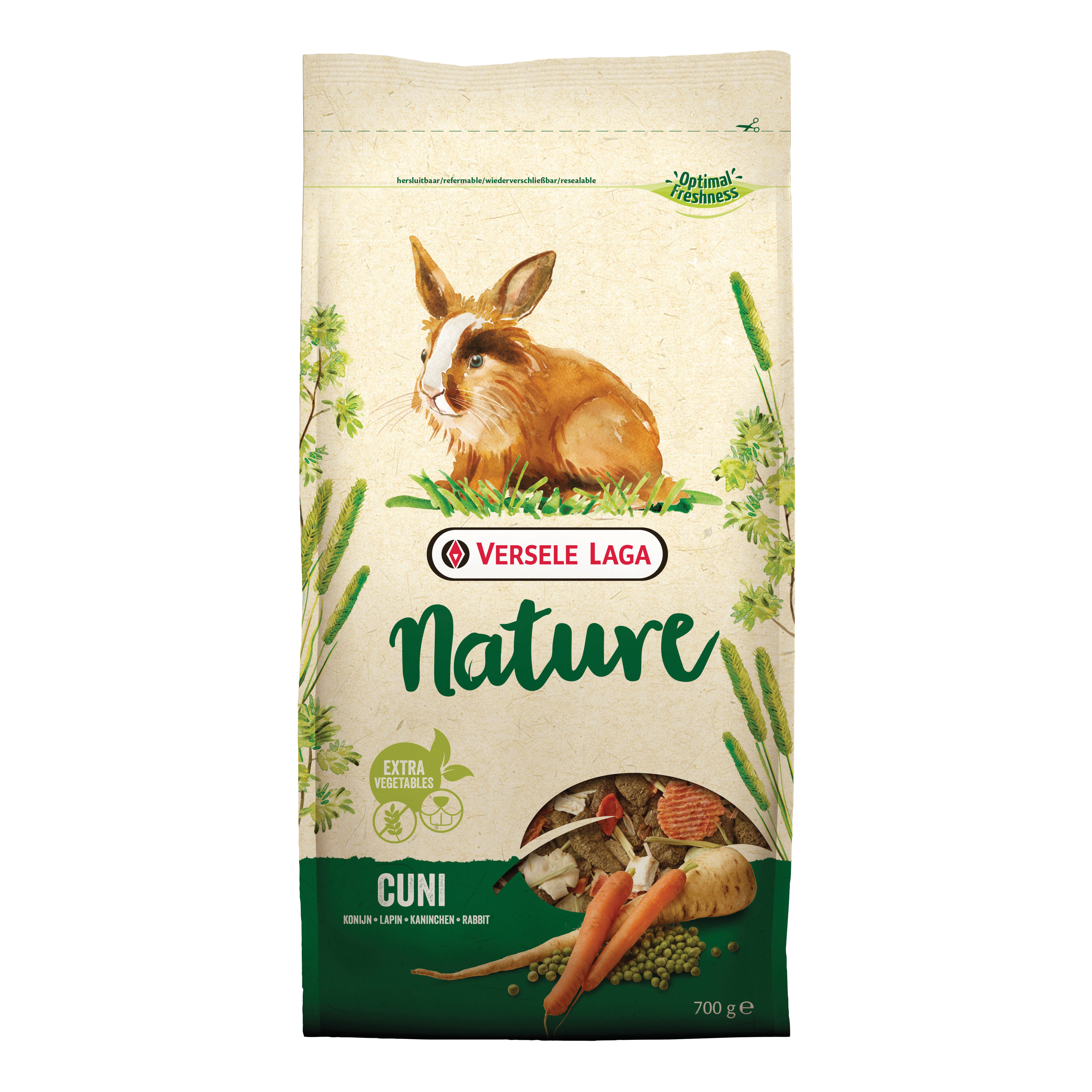 foto del prodotto versele-laga nature alimento completo coniglio 700 gr