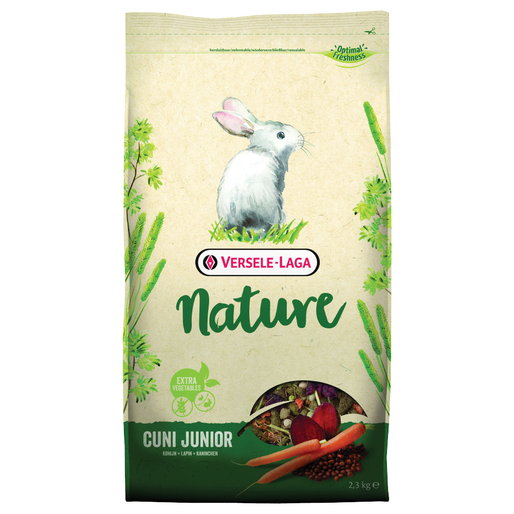 foto del prodotto versele laga nature cuni junior mangime per conigli 2,3 kg