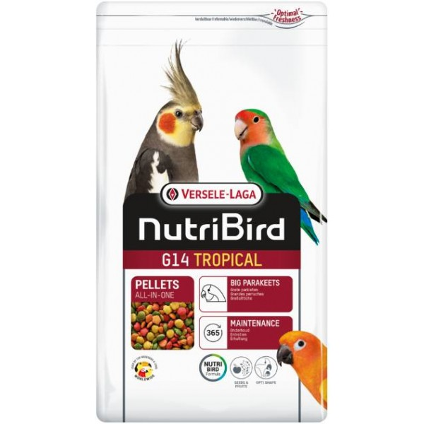 foto del prodotto versele laga nutribird g14 tropical 1 kg mangime per uccelli 1 ordine scegli lo sconto bzr5 bzr20 200 punti fedelt 