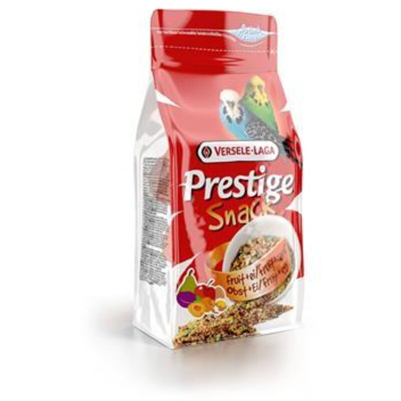 foto del prodotto versele laga prestige snack budgies 125g una delizia con biscotti e frutta per i parrocchetti