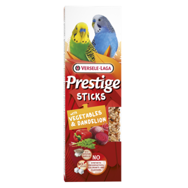foto del prodotto versele laga prestige sticks cocorite verdure e dente di leone 1 ordine scegli lo sconto bzr5 bzr20 200 punti fedelt 