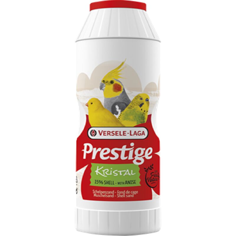 foto del prodotto versele laga shell sand kristal box 2kg sabbia per uccelli