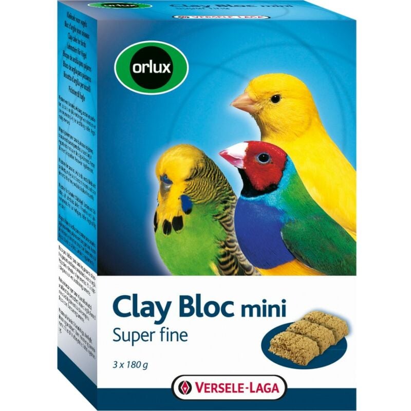 foto del prodotto versele laga versele laga orlux clay bloc mini 540g blocco di argilla per piccoli uccelli