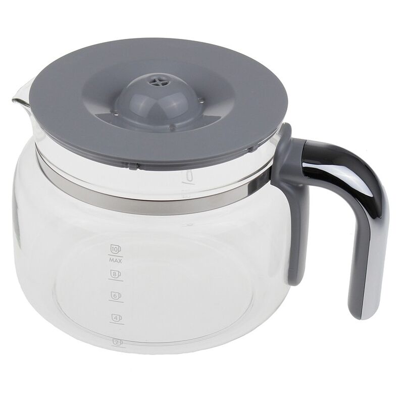 foto del prodotto verseuse con copertura e manico nero 10 tazze per la macchina per caff dcf01 smeg dcf02 697650076