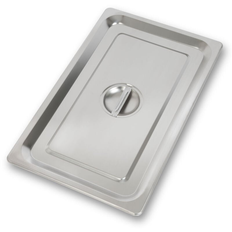 foto del prodotto vertes coperchio gastronorm gn 1 1 in acciaio inox profondit 100 mm, igienico, resistente ai graffi, resistente alle temperature da 40 a