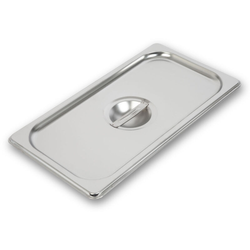foto del prodotto vertes coperchio gastronorm gn 1 3 in acciaio inox profondit 100 mm, igienico, resistente ai graffi, resistente alle temperature da 40 a