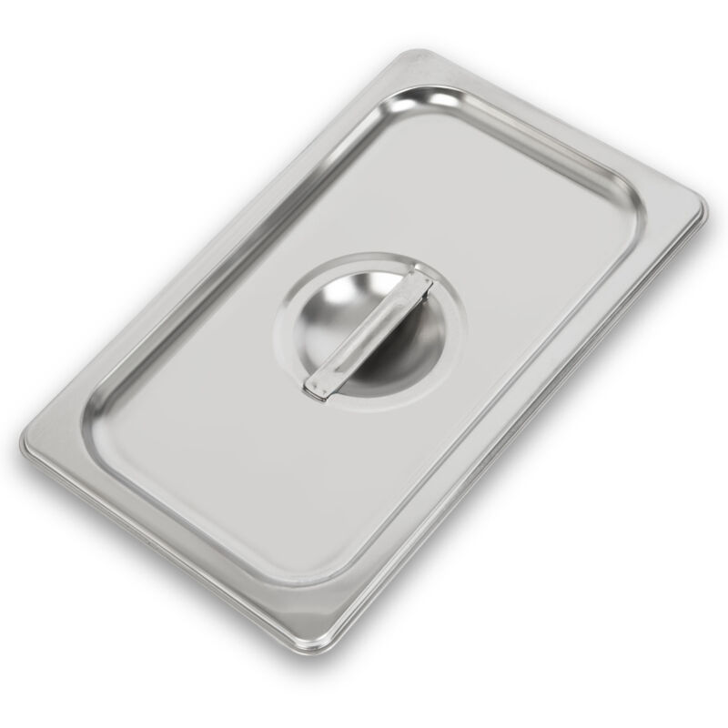 foto del prodotto vertes coperchio gastronorm gn 1 4 in acciaio inox profondit 100 mm, igienico, resistente ai graffi, resistente alle temperature da 40 a