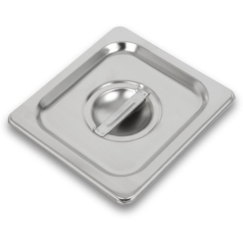 foto del prodotto vertes coperchio gastronorm gn 1 6 in acciaio inox profondit 100 mm, igienico, resistente ai graffi, resistente alle temperature da 40 a