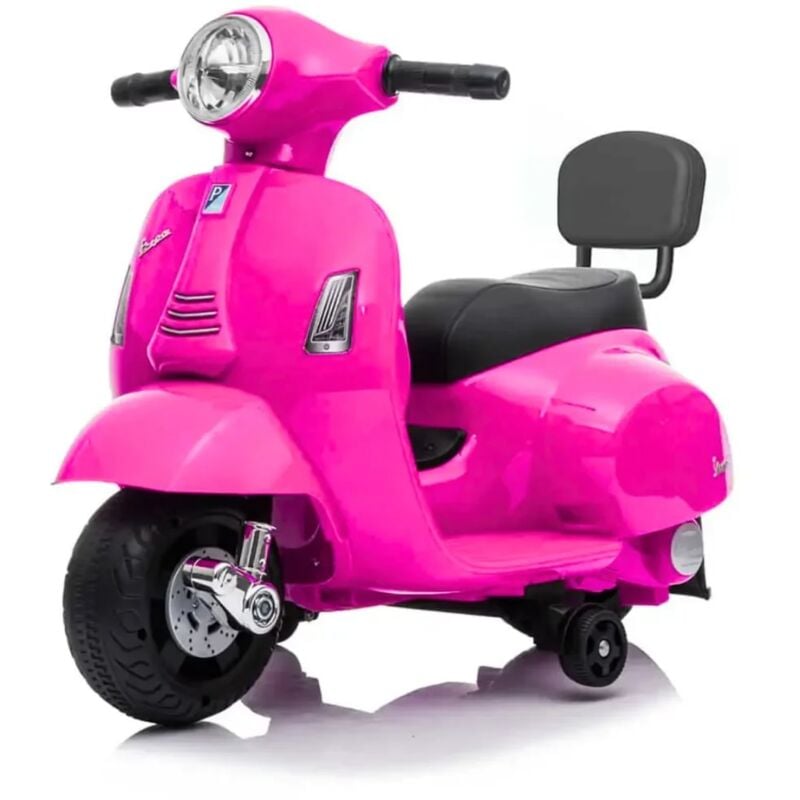 foto del prodotto vespa per bambini gts 6v 1 3 anni con corno rosa