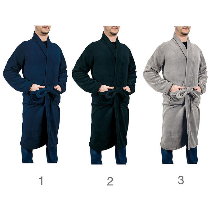 foto del prodotto vestaglia uomo in coral fleece taglia unica