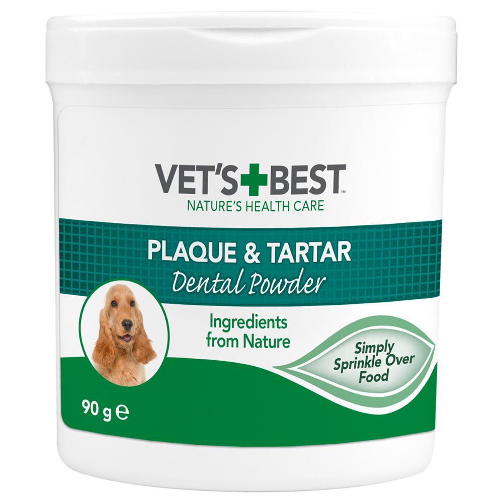 foto del prodotto vet s best plaque tartar polvere per l igiene dentale del cane 90 g