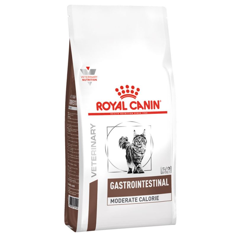 foto del prodotto veterinary diet feline dry gastro intestinal moderate cal. 0,4 kg