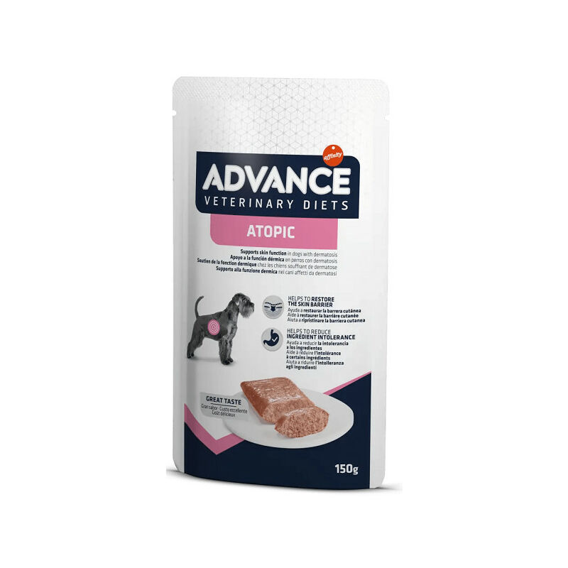 foto del prodotto veterinary diets atopic per cani bst da 150 gr advance
