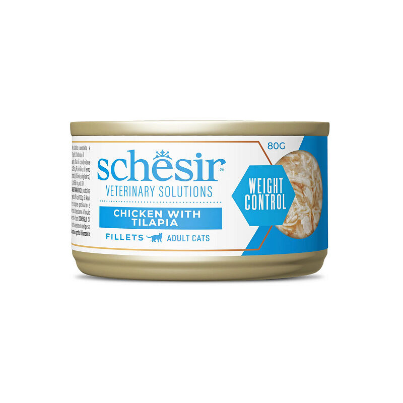 foto del prodotto veterinary solutions weight control per gatti filetti di schesir