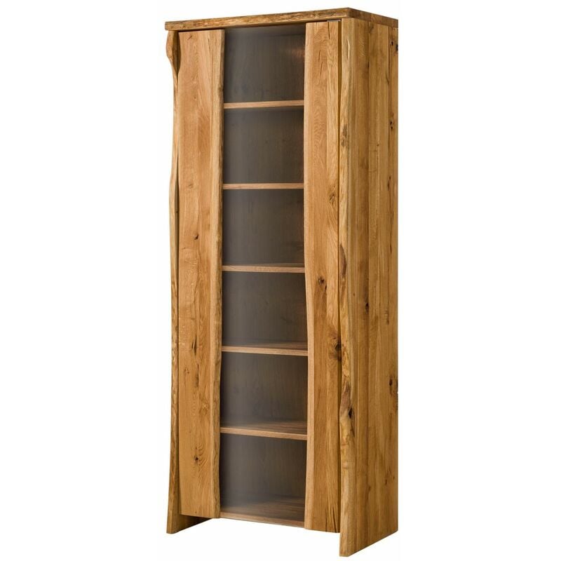foto del prodotto vetrina in legno di quercia selvatica 81x45x204 quercia naturale oliato pure oak 107