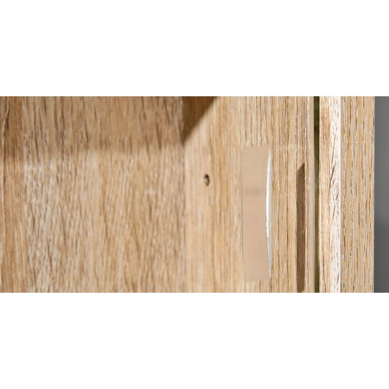 foto del prodotto vetrina n, credenza espositiva, vetrinetta multiuso, madia da soggiorno, 60x80 h10 cm, rovere dmora